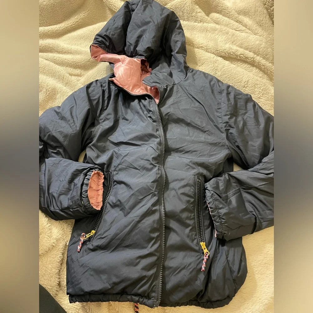 J. Crew Crewcuts Reversible Girl’s Down Filled Puffer Coat